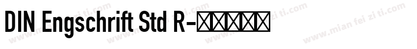 DIN Engschrift Std R字体转换